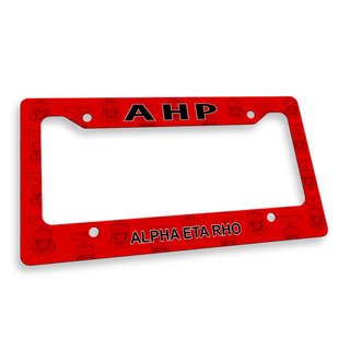 Alpha Eta Rho License Plate Frame
