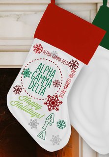Alpha Gamma Delta Christmas Stocking