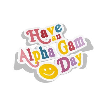 Alpha Gamma Delta Day Decal Sticker