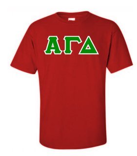 Alpha Gamma Delta Lettered Shirts