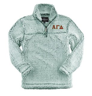Alpha Gamma Delta Sherpa Quarter Zip Pullover