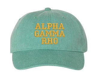 Alpha Gamma Rho Pigment Dyed Baseball Cap