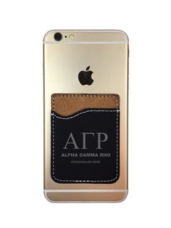Alpha Gamma Rho Leatherette Phone Wallet