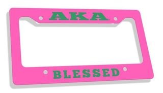 Alpha Kappa Alpha Blessed License Plate Frame
