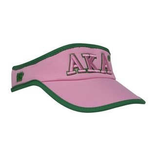 Alpha Kappa Alpha Greek Featherlight Pink Visor
