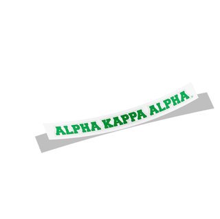Alpha Kappa Alpha Long Window Sticker