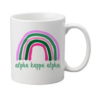 Alpha Kappa Alpha Rainbow Coffee Mug