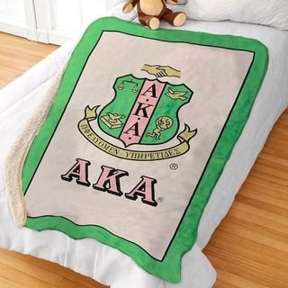 Alpha Kappa Alpha Sherpa Lap Blanket - On sale