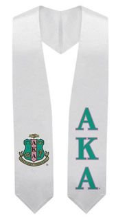 Alpha Kappa Alpha Super Crest - Shield Graduation Stole