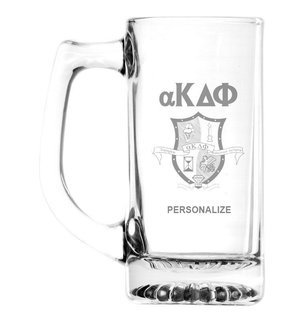 alpha Kappa Delta Phi Glass Engraved Mug