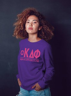 alpha Kappa Delta Phi Message Crewneck Sweatshirts