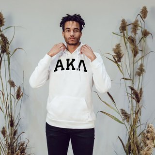 Alpha Kappa Lambda Arched Greek Letter Hooded Sweatshirt