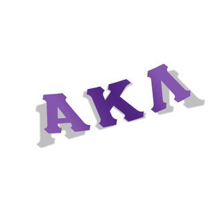 Alpha Kappa Lambda Big Greek Letter Window Sticker Decal