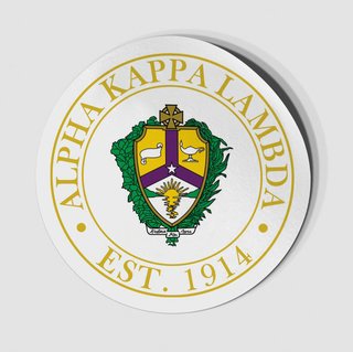 Alpha Kappa Lambda Circle Crest - Shield Decal