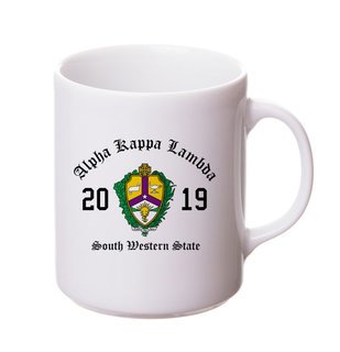 Alpha Kappa Lambda Crest & Year Ceramic Mug