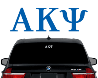 Alpha Kappa Psi Letters Decal