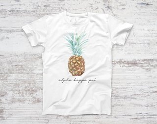 Alpha Kappa Psi Pineapple Script Tee