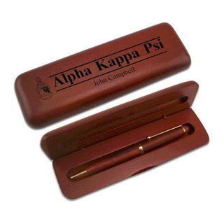 Alpha Kappa Psi Wooden Pen Set