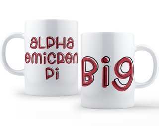 Alpha Omicron Pi Bubble Big Sister Mug