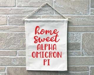 Alpha Omicron Pi Home Sweet Home Banner