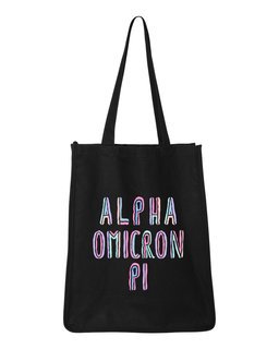 Alpha Omicron Pi Jumbo All In Tote Bag