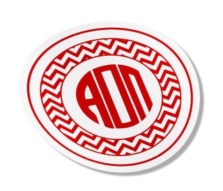 Alpha Omicron Pi Sorority Monogram Bumper Sticker