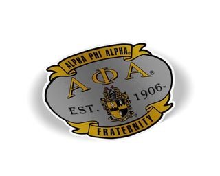 Alpha Phi Alpha Banner Crest - Shield Decal
