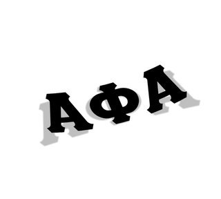 Alpha Phi Alpha Big Greek Letter Window Sticker Decal