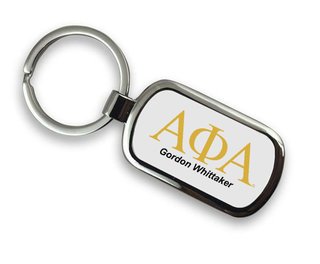 Alpha Phi Alpha Chrome Crest - Shield Key Chain