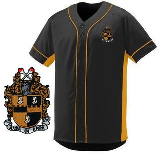 DISCOUNT-Alpha Phi Alpha Fraternity Crest - Shield Slugger Baseball Jersey