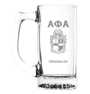 Alpha Phi Alpha Glass Engraved 25 Ounce Mug