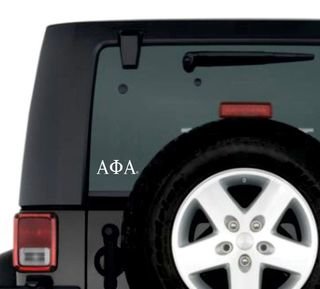 Alpha Phi Alpha Greek Letter Window Sticker Decal