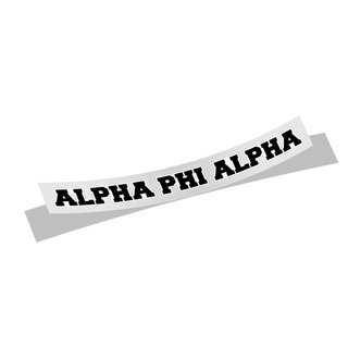 Alpha Phi Alpha Long Window Sticker