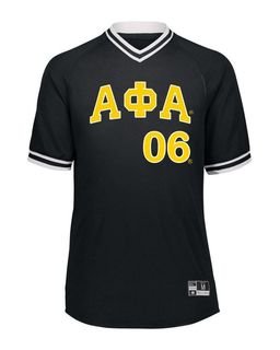 Alpha Phi Alpha Retro V-Neck Baseball Jersey
