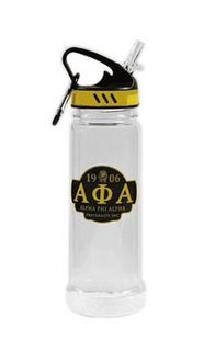 Alpha Phi Alpha Water Bottle W/Carabiner Hook