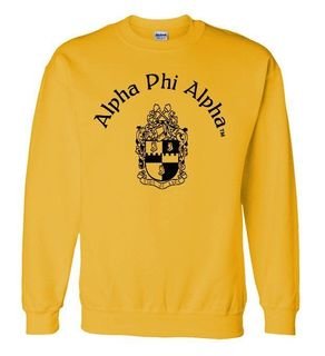 Alpha Phi Alpha World Famous Crest - Shield Printed Crewneck Sweatshirt
