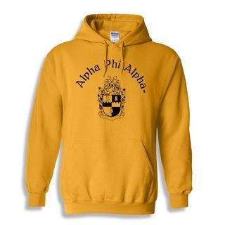 Alpha Phi Alpha World Famous Crest - Shield Printed Hooded Sweatshirt