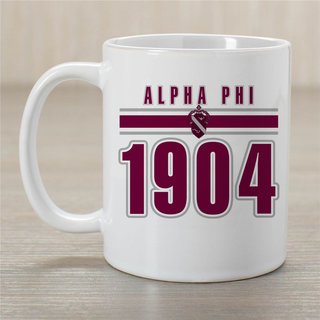 Alpha Phi Established Year Coffee Mug - Personalized!