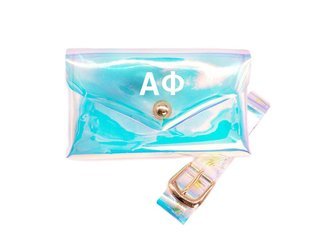 Alpha Phi Holographic Belted Fanny Pack