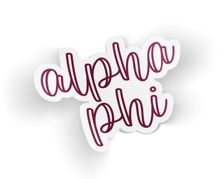 Alpha Phi Kem Sticker