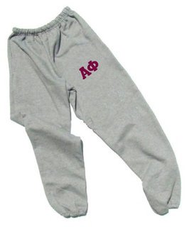 Alpha Phi Lettered Thigh Sweatpants