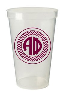 Alpha Phi Monogrammed Giant Plastic Cup