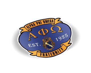 Alpha Phi Omega Banner Crest - Shield Decal