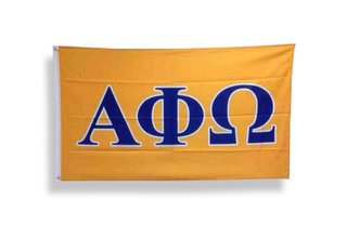 Alpha Phi Omega Big Greek Letter Flag