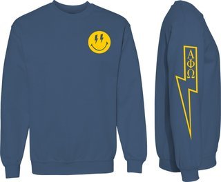 Alpha Phi Omega Comfort Colors Lightning Crew Sweatshirt