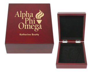 Alpha Phi Omega Mascot Keepsake Box