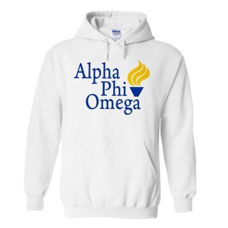 Alpha Phi Omega Logo Hooded Sweatshirt