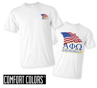 Alpha Phi Omega Patriot  Limited Edition Tee - Comfort Colors