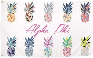 Alpha Phi Pineapple Flag