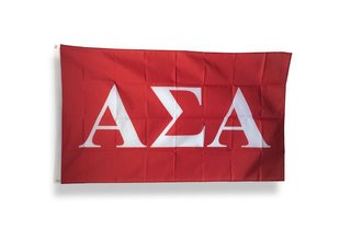 Alpha Sigma Alpha Big Greek Letter Flag